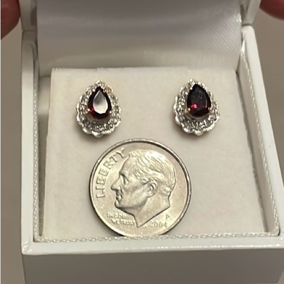 Garnet Diamond set in 14k - Picture 9 of 11